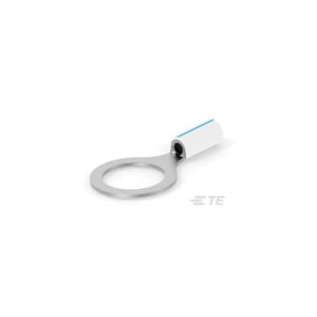 Te Connectivity Ring Terminal, 1/2 in Stud Size, 2.62 mm², PVF2 Insulated, Bare 1-696423-0